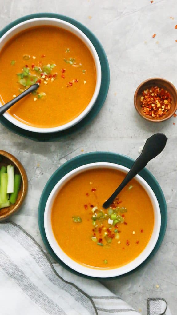 creamy instant pot thai curry cauliflower soup