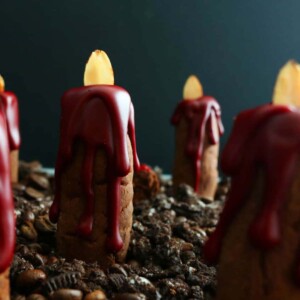 halloween candle cookies.