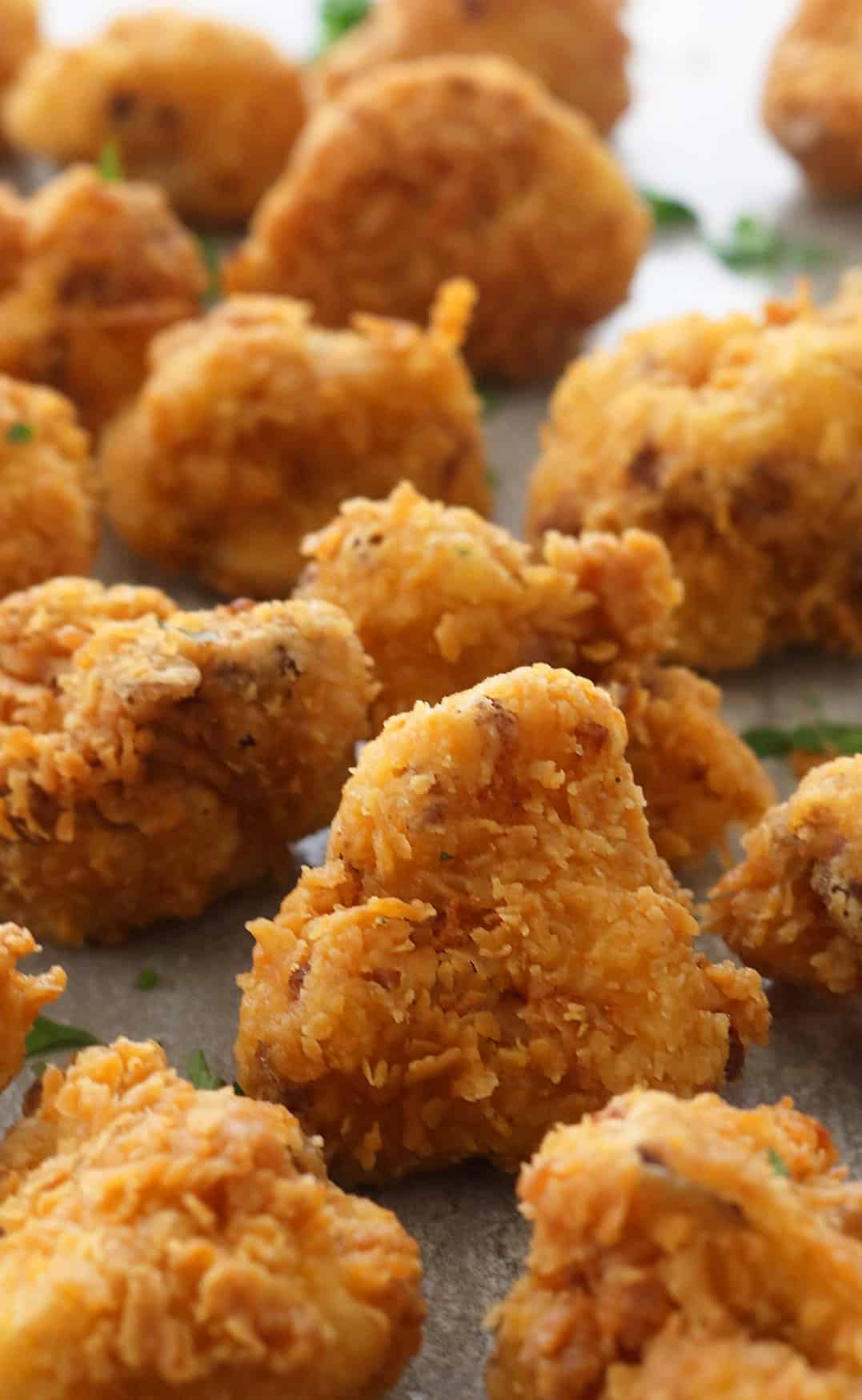 crispy and crunchy buttermilk fried cauliflower