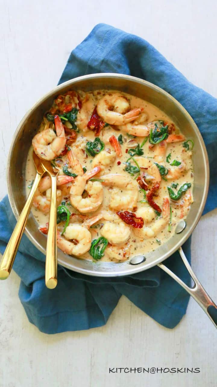 Shrimp with Sun Dried Tomato Cream Sauce KITCHEN HOSKINS