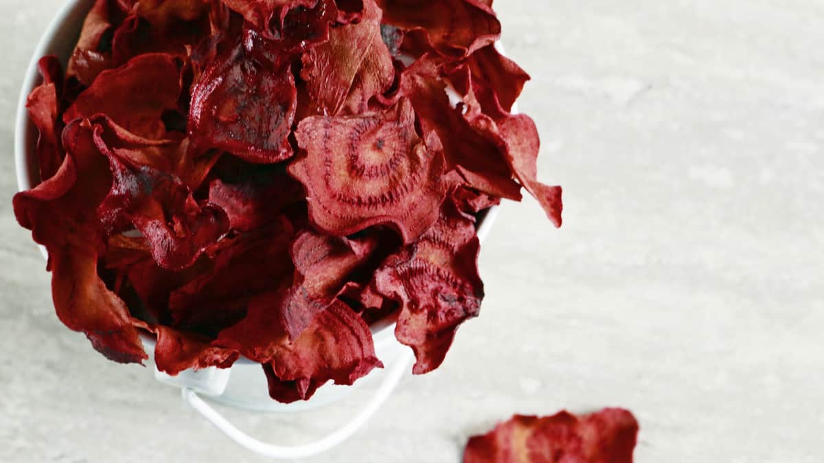Baked Beet Chips