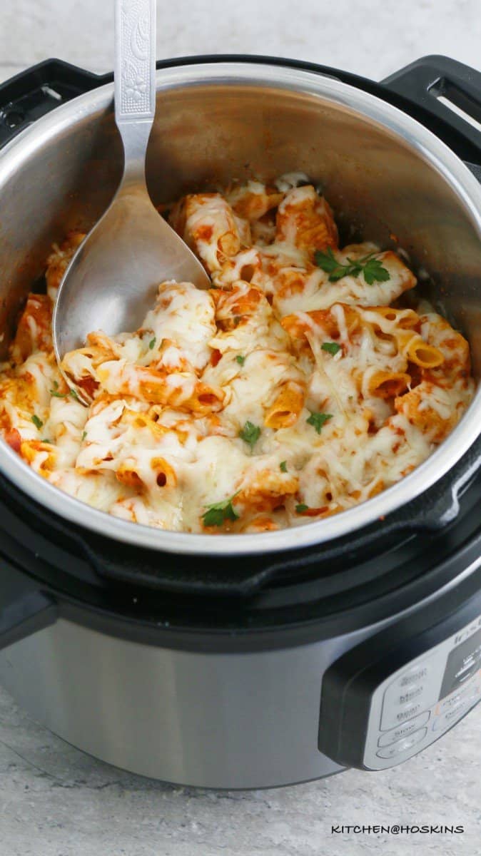 chicken parmesan pasta in instant pot