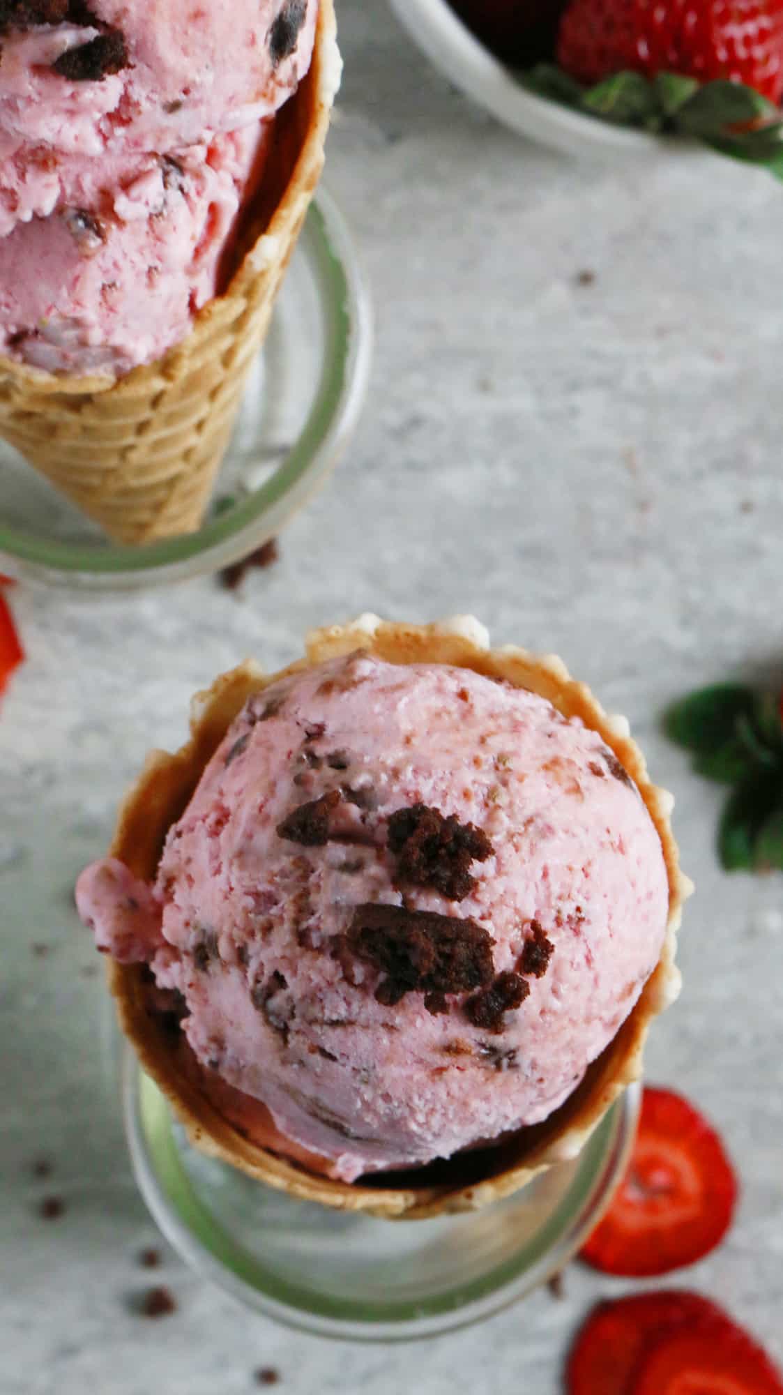 no churn strawberry ice cream 