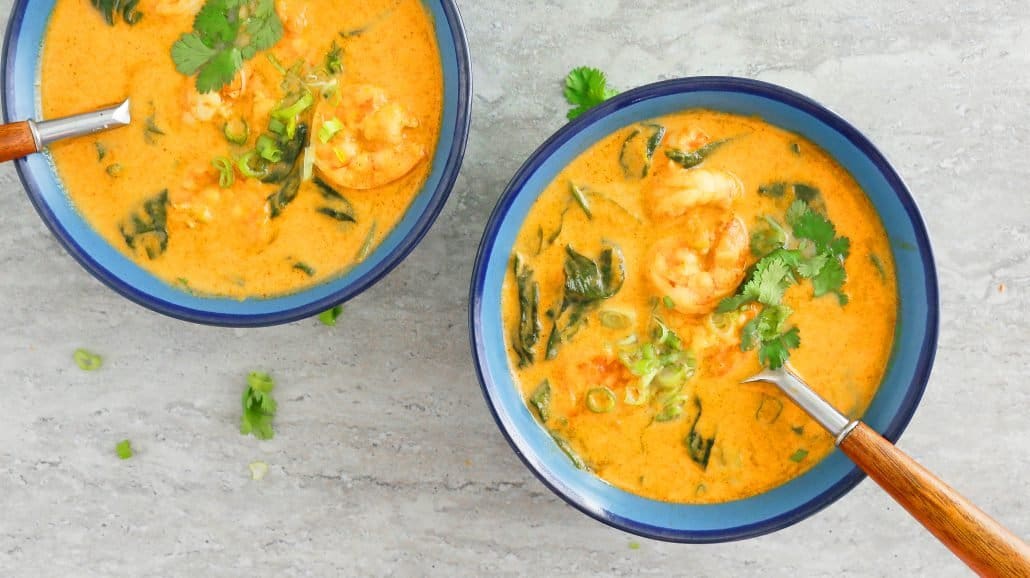 Instant Pot Thai Curry Soup With Shrimp And Sweet Potato Kitchen Hoskins