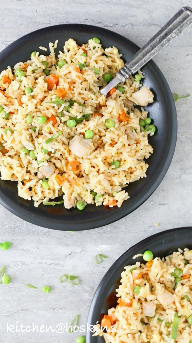 instant pot chicken fried rice