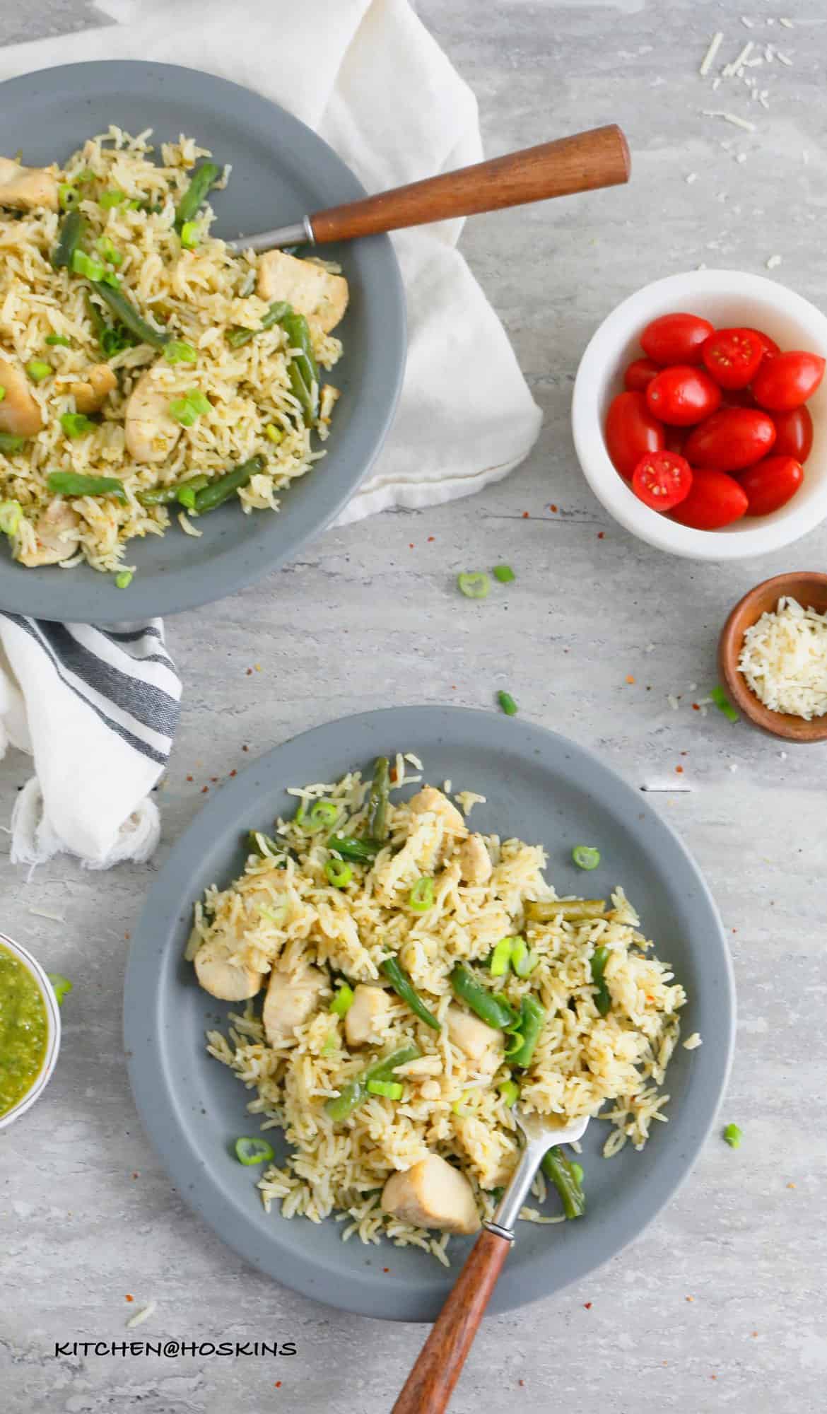 instant pot chicken pesto rice