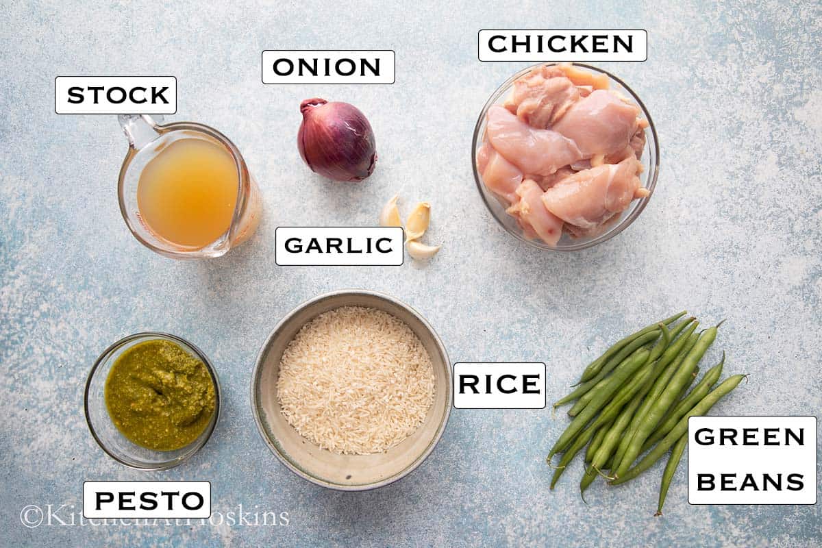 ingredients needed for the recipe.