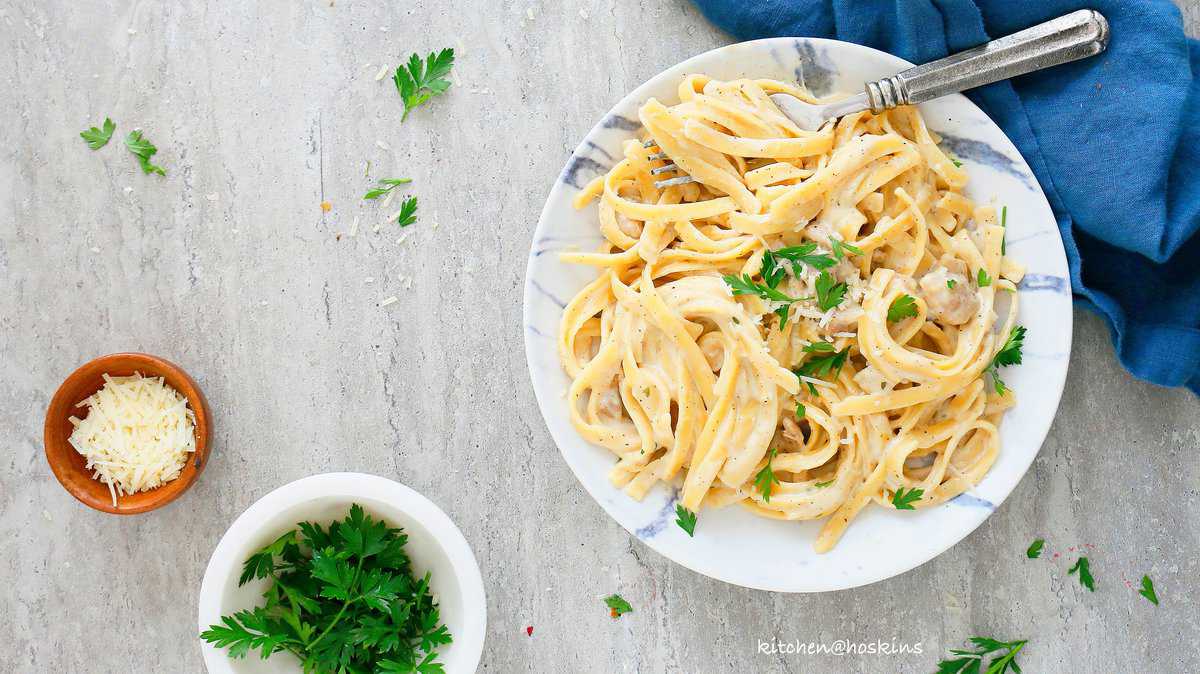 Instant Pot Chicken Alfredo Pasta KITCHEN HOSKINS