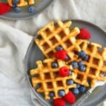 easy healthy gluten free oat waffles