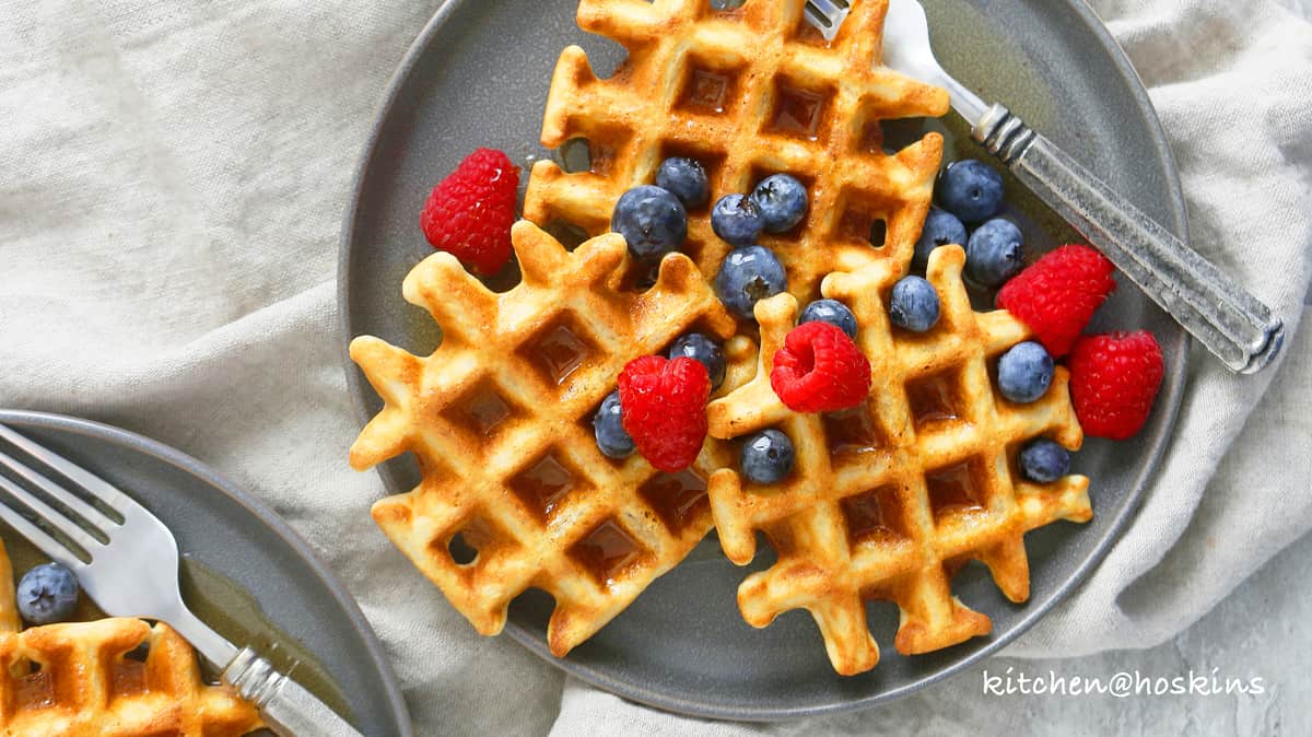Easy Healthy Gluten Free Oat Waffles