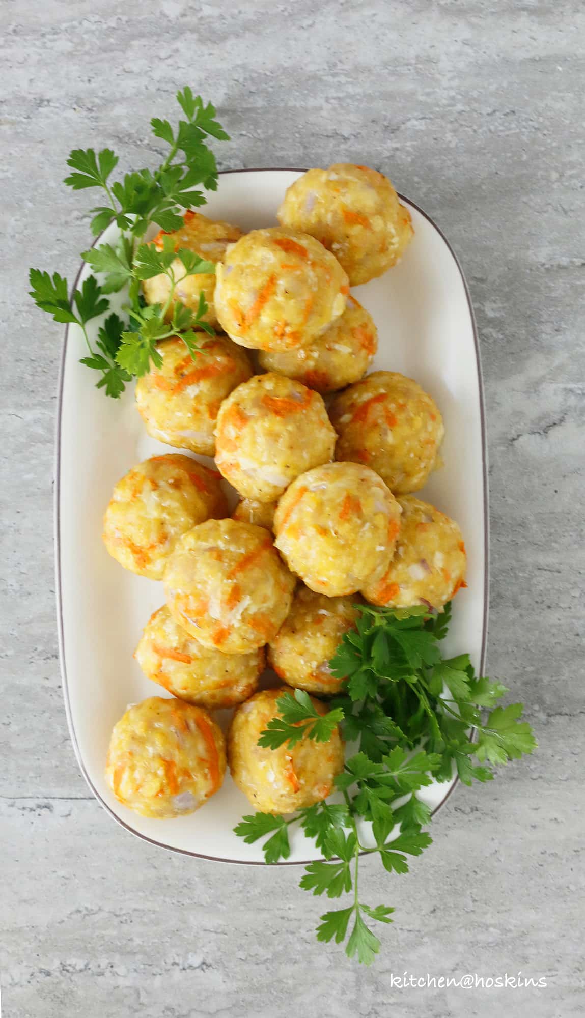 healthyish baked chicken meatballs