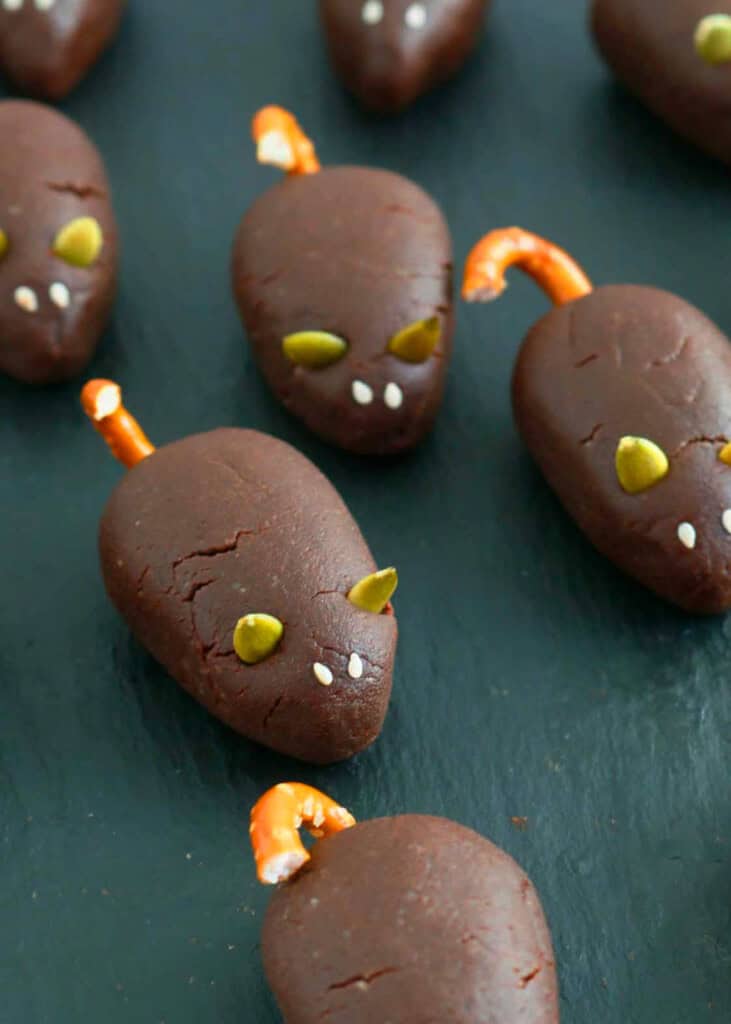 Healthy Chocolate Mice for Halloween | Kitchen At Hoskins