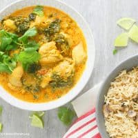 instant pot chicken and kale curry