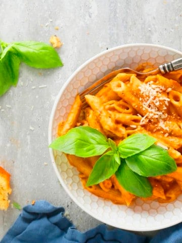 instant pot no-cream pasta with tomato cream sauce