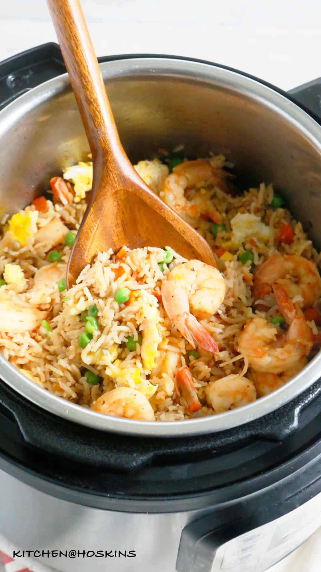 INSTANT POT SHRIMP FRIED RICE