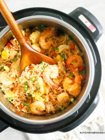 INSTANT POT SHRIMP FRIED RICE