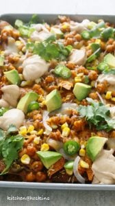 loaded bbq chickpea wonton nachos