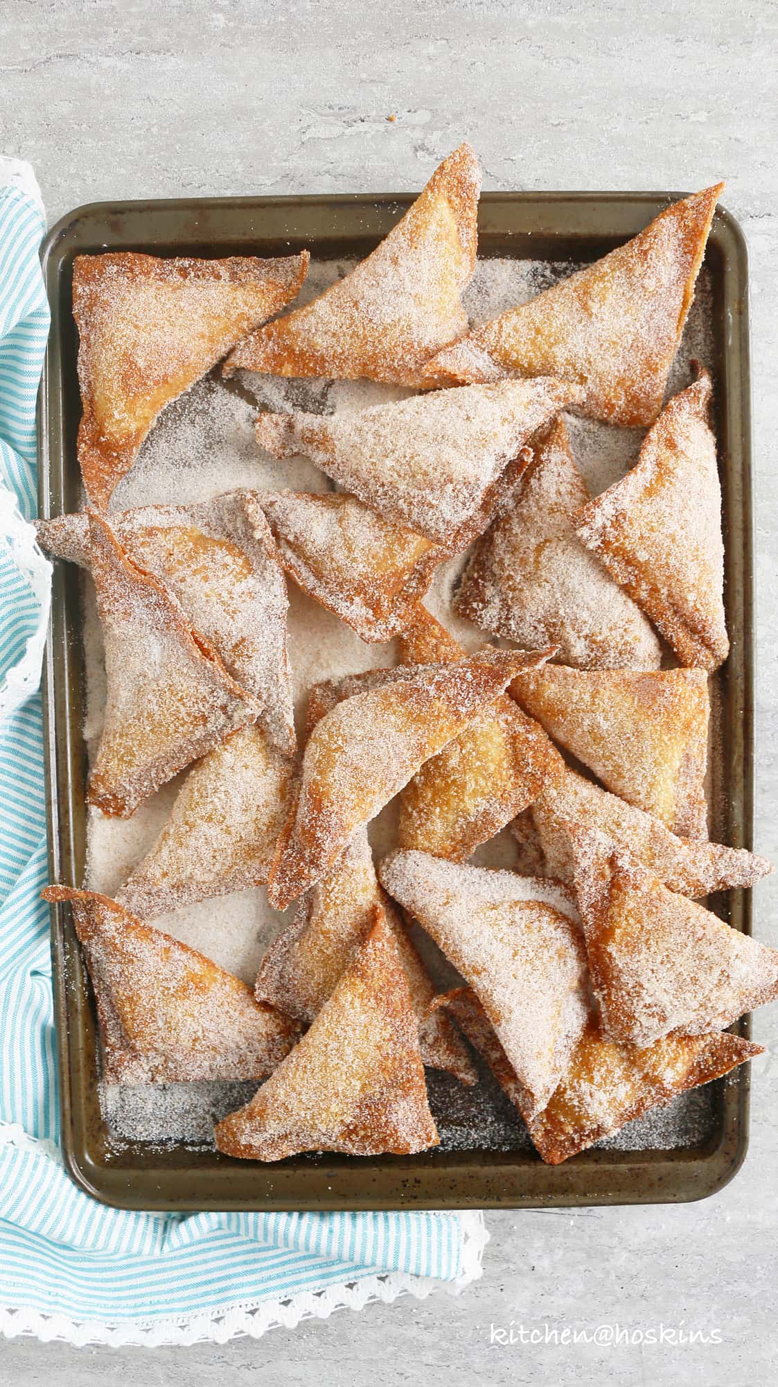 pumpkin churro wontons