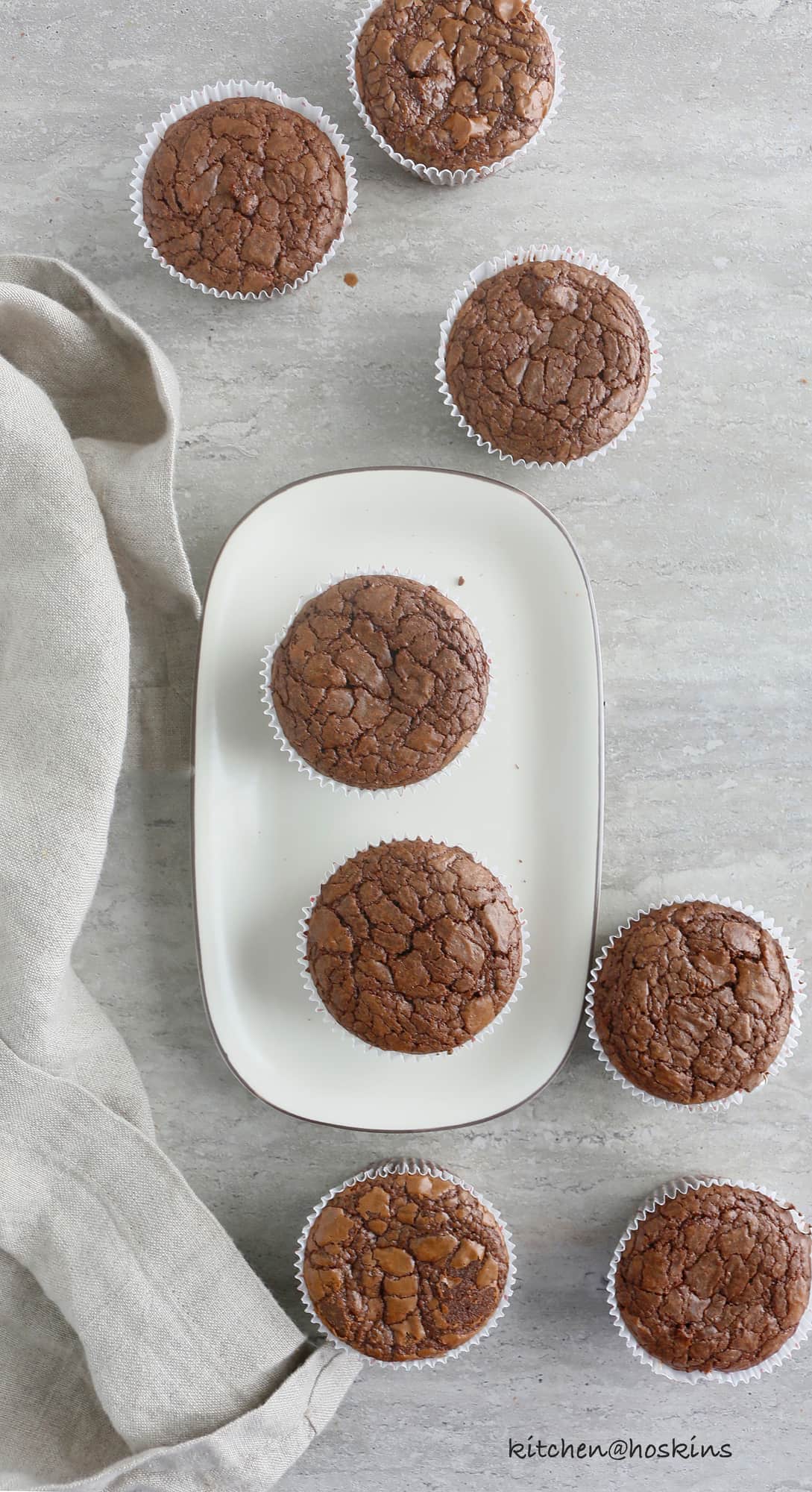 gluten free nutella brownie muffins