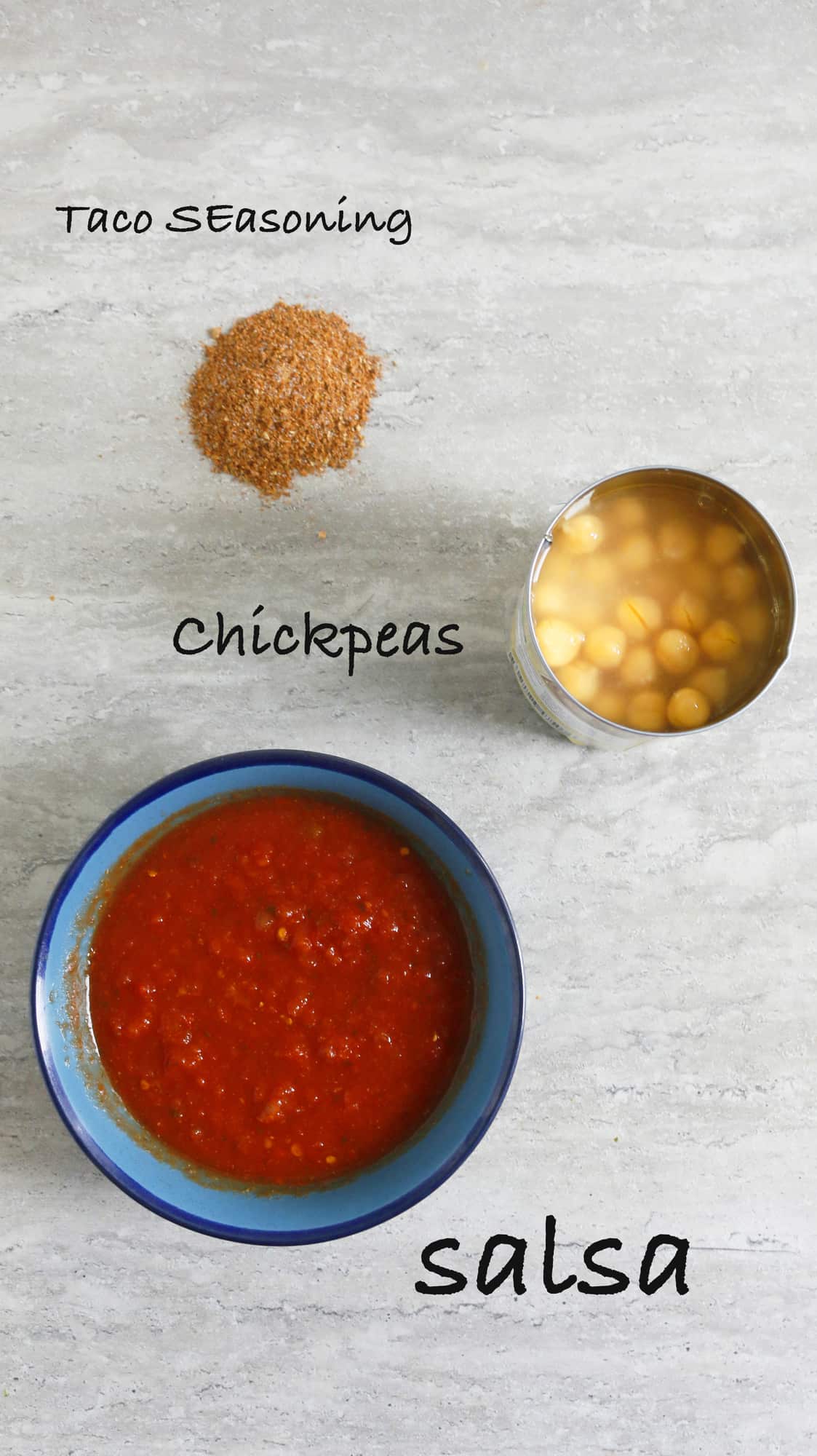 6-MINUTES 4-INGREDIENT SALSA CHICKPEAS