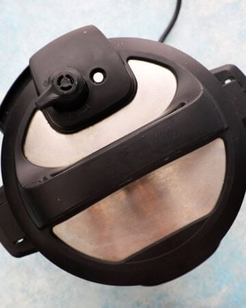 one closed instant pot.