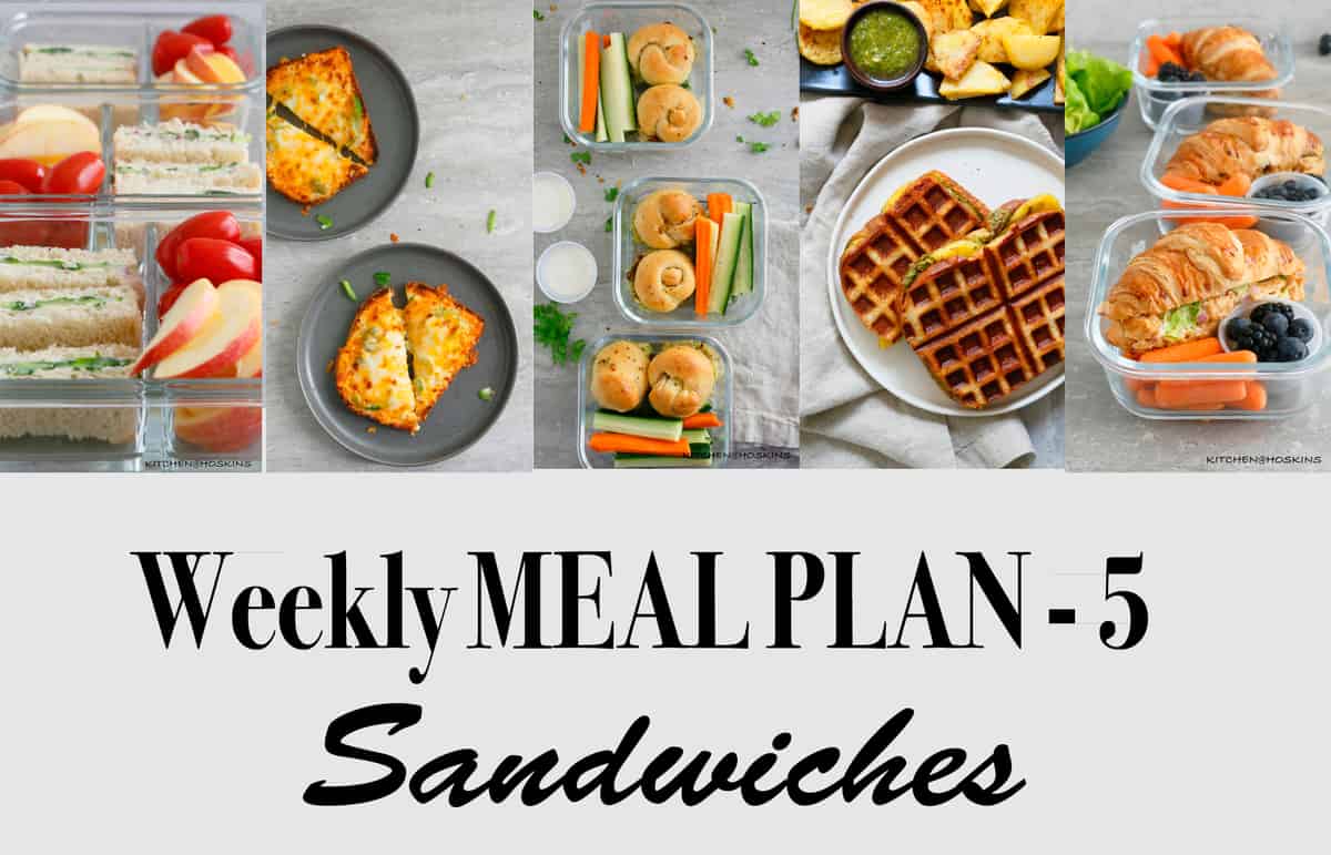 Weekly Meal Plan-5, Sandwiches