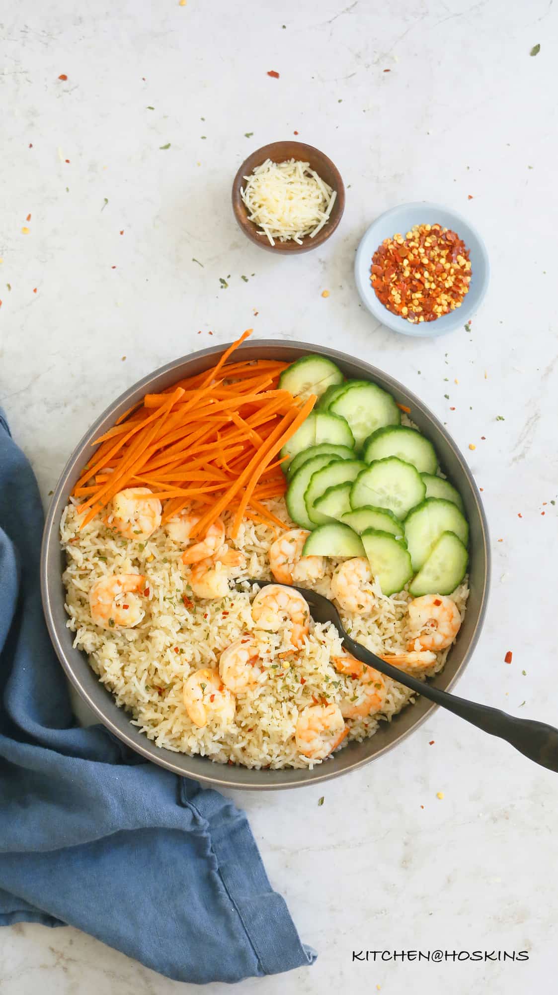 garlic butter shrimp rice in instant pot