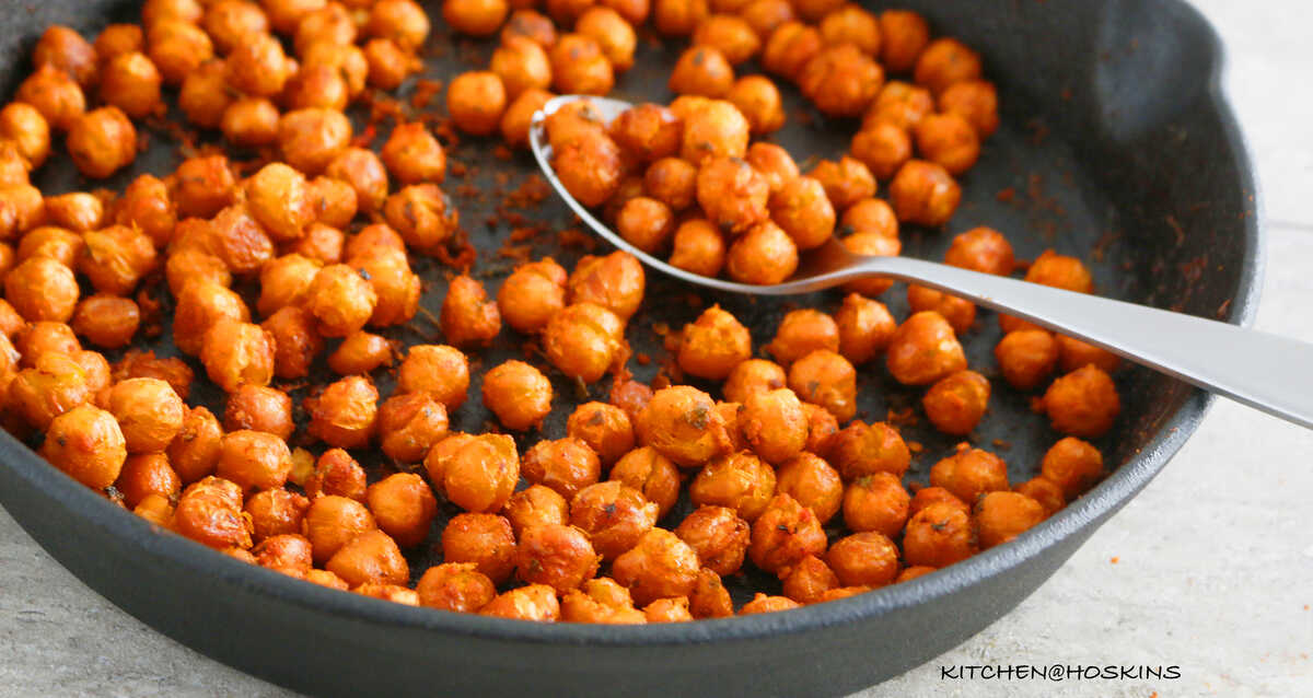 indian spicy roasted chickpeas