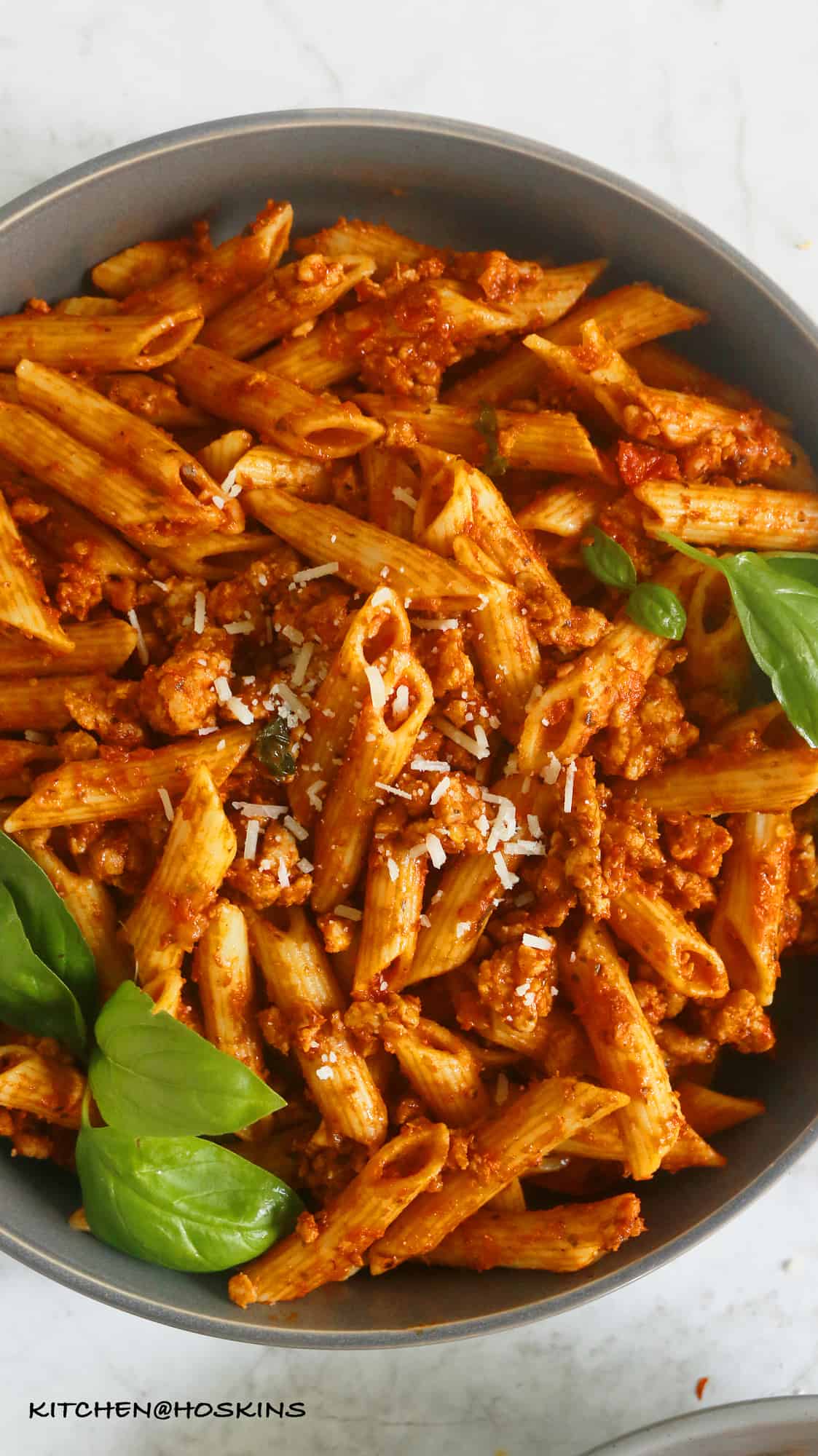 instant pot pasta with chicken meat sauce