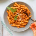 instant pot pasta with chicken meat sauce