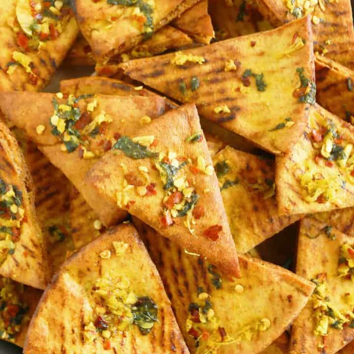 Baked Spicy Homemade Pita Chips - Tasty! | KITCHEN @ HOSKINS