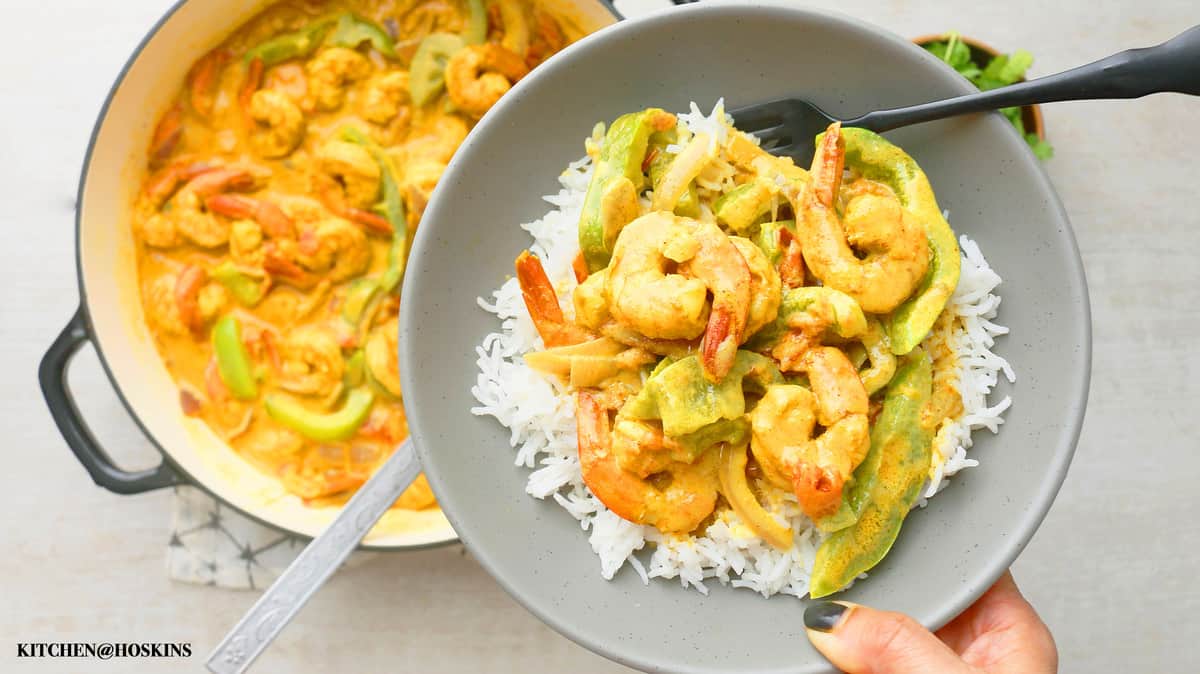 20 Minute Spicy Coconut Curry Shrimp