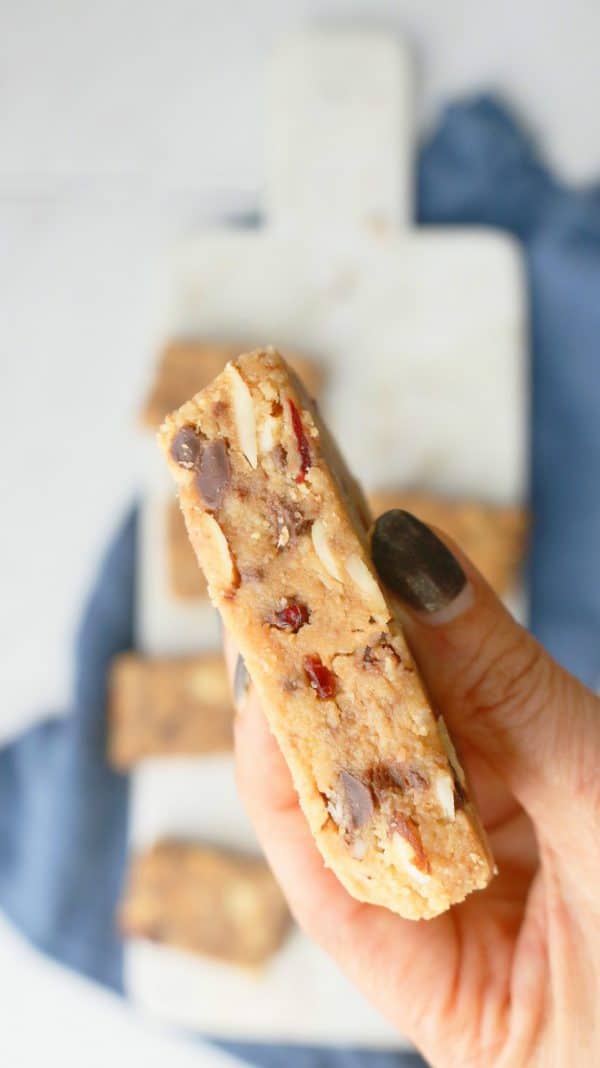 Almond Butter Bars Recipe (NO BAKE, HEALTHY) KITCHEN HOSKINS