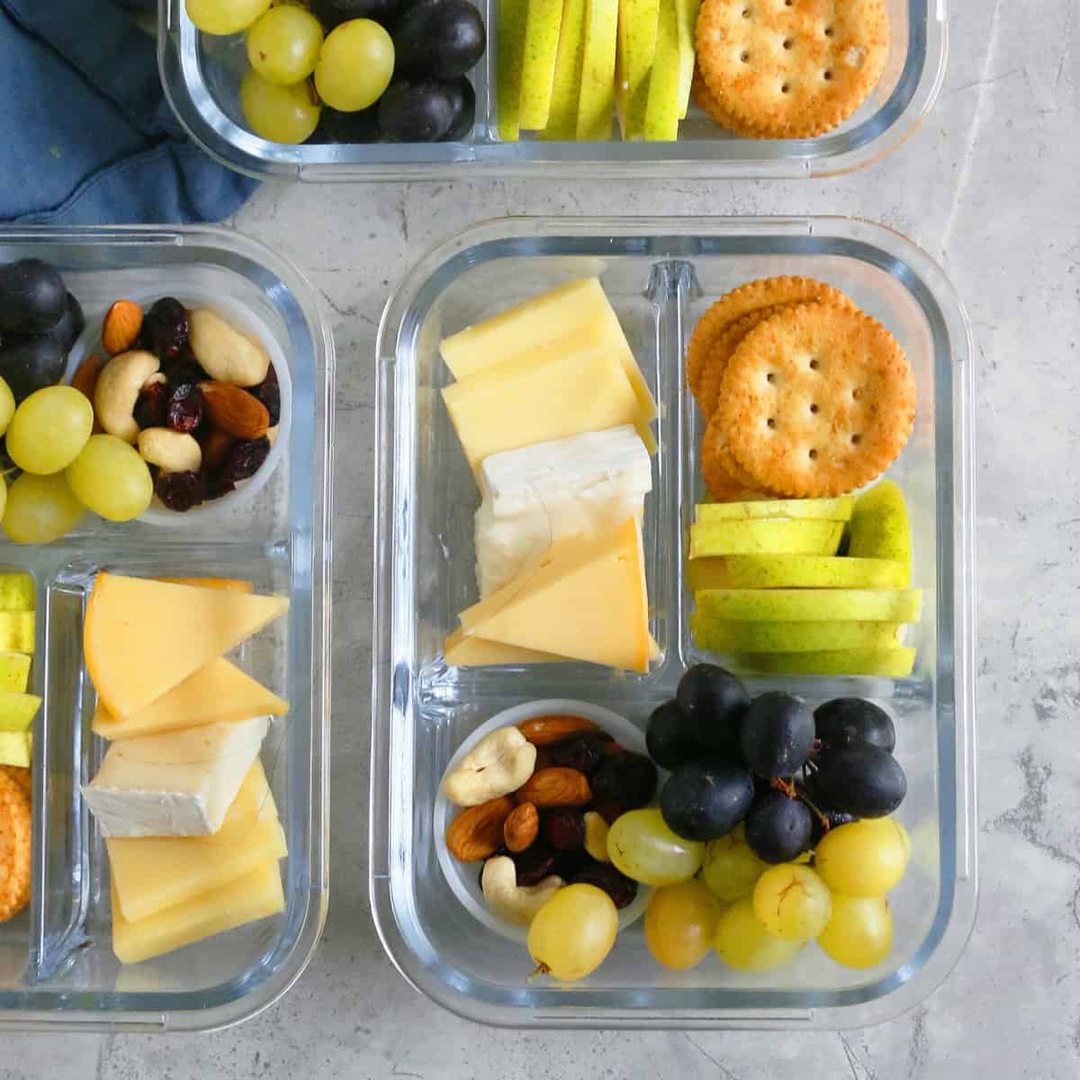 DIY Cheese and Fruit Bistro Box