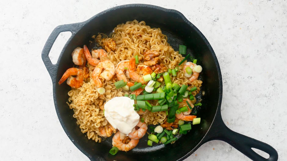 honey walnut shrimp ramen noodles