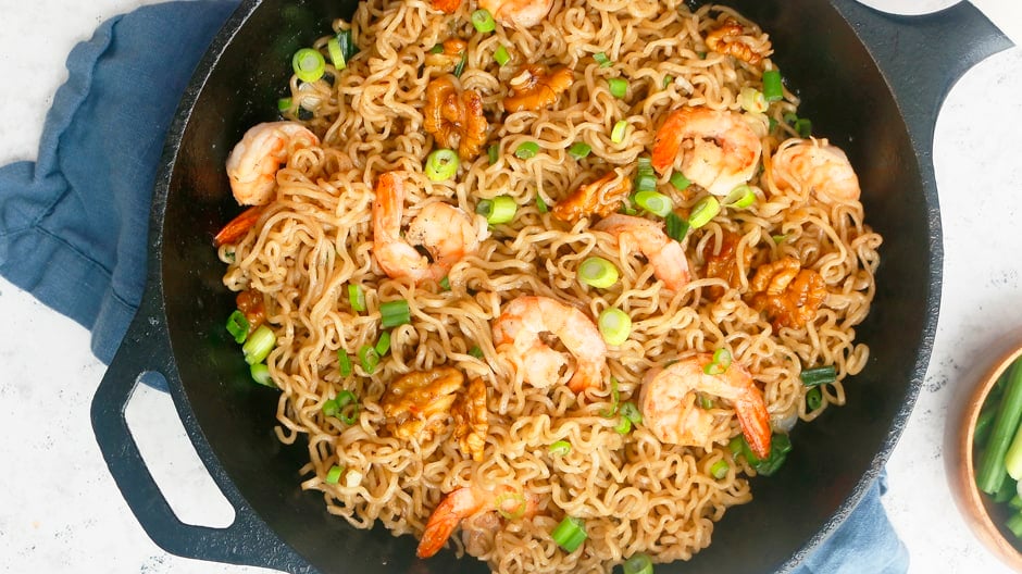 honey walnut shrimp ramen noodles