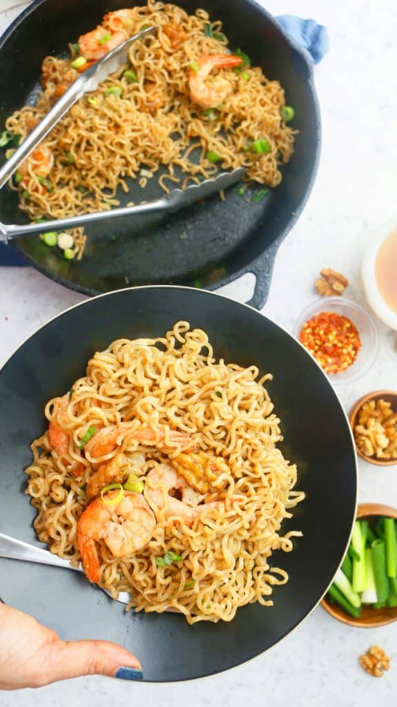 honey walnut shrimp ramen noodles