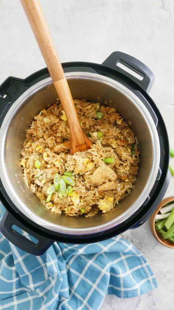 chicken and rice cooked in instant pot