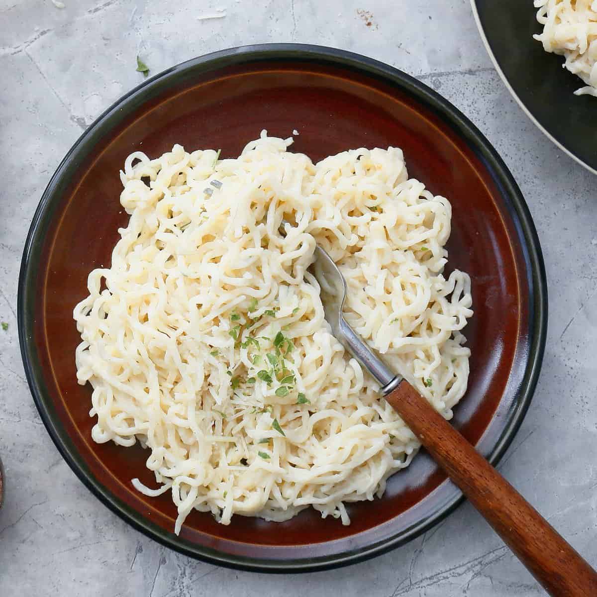 Creamy Ramen Noodles Alfredo Kitchen At Hoskins