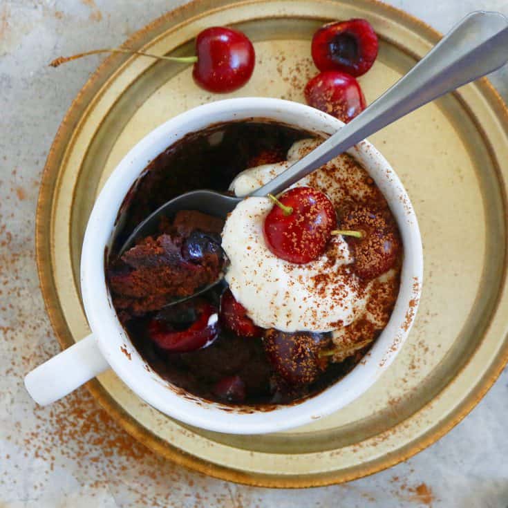 Black Forest Mug Cake