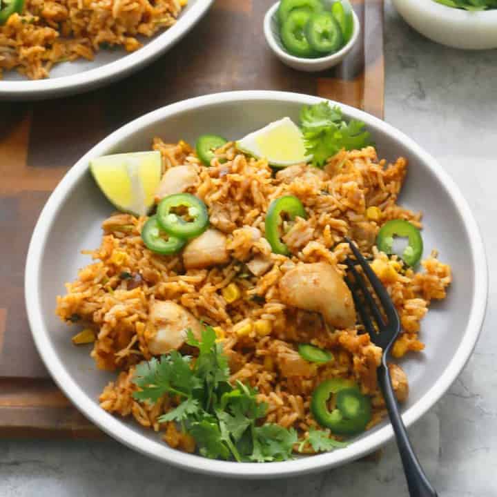 Cheesy Instant Pot Mexican Chicken and Rice