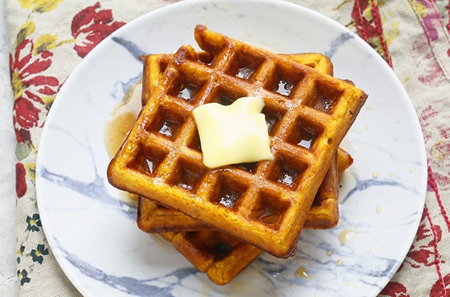 Pumpkin Belgian Waffles