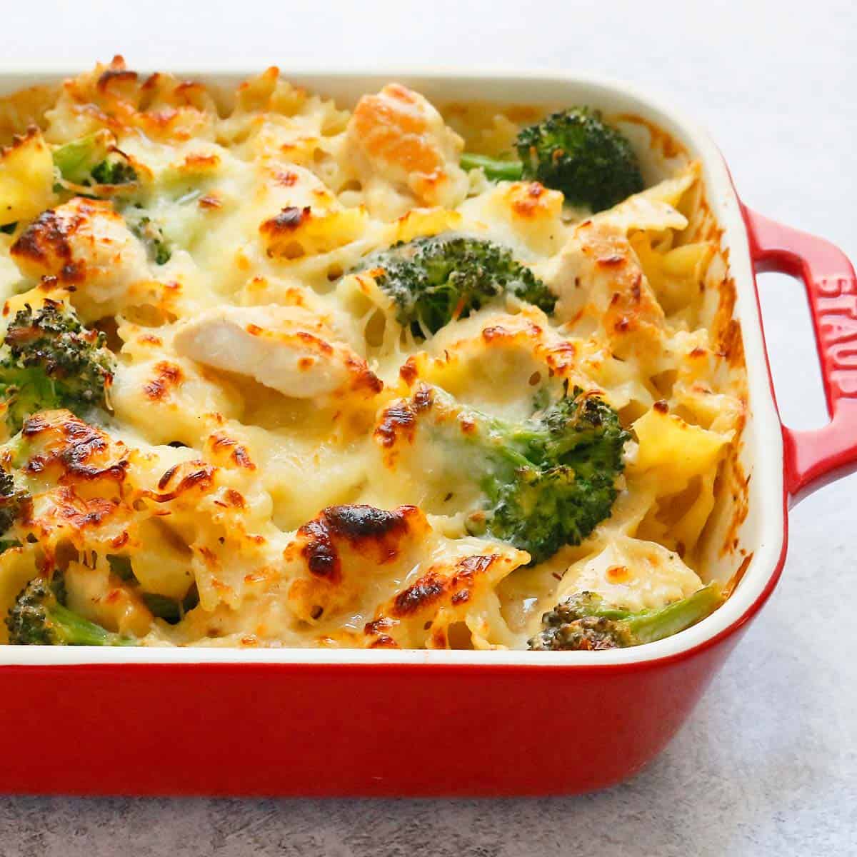 Chicken Broccoli Pasta Bake without Cream Soup