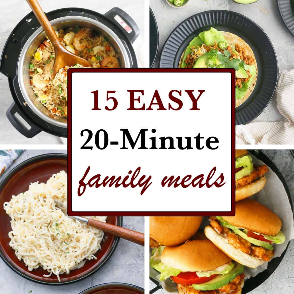 20 MINUTE FAMILY MEALS