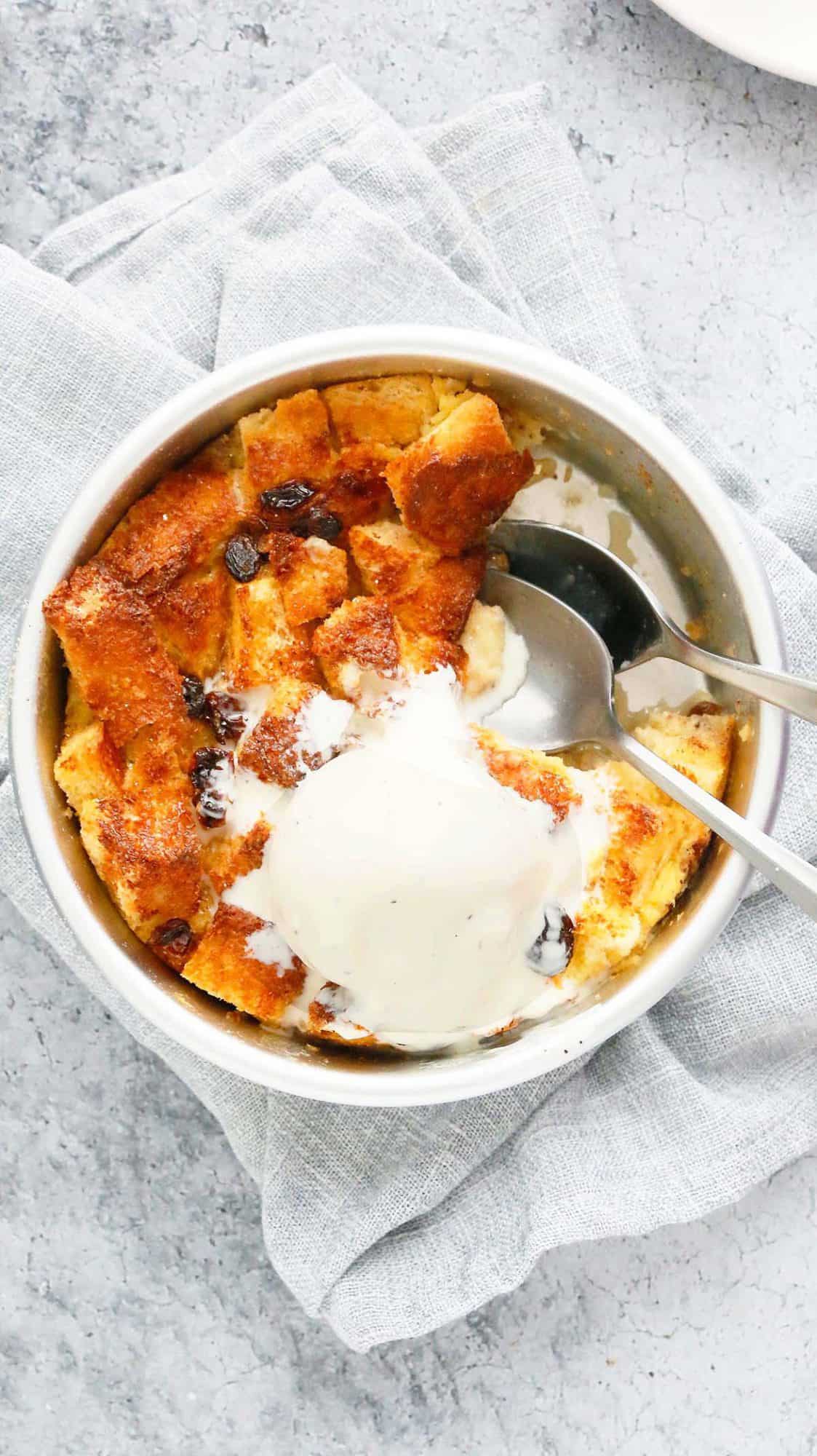 Air Fryer Bread Pudding - easy air fryer dessert recipes for beginners