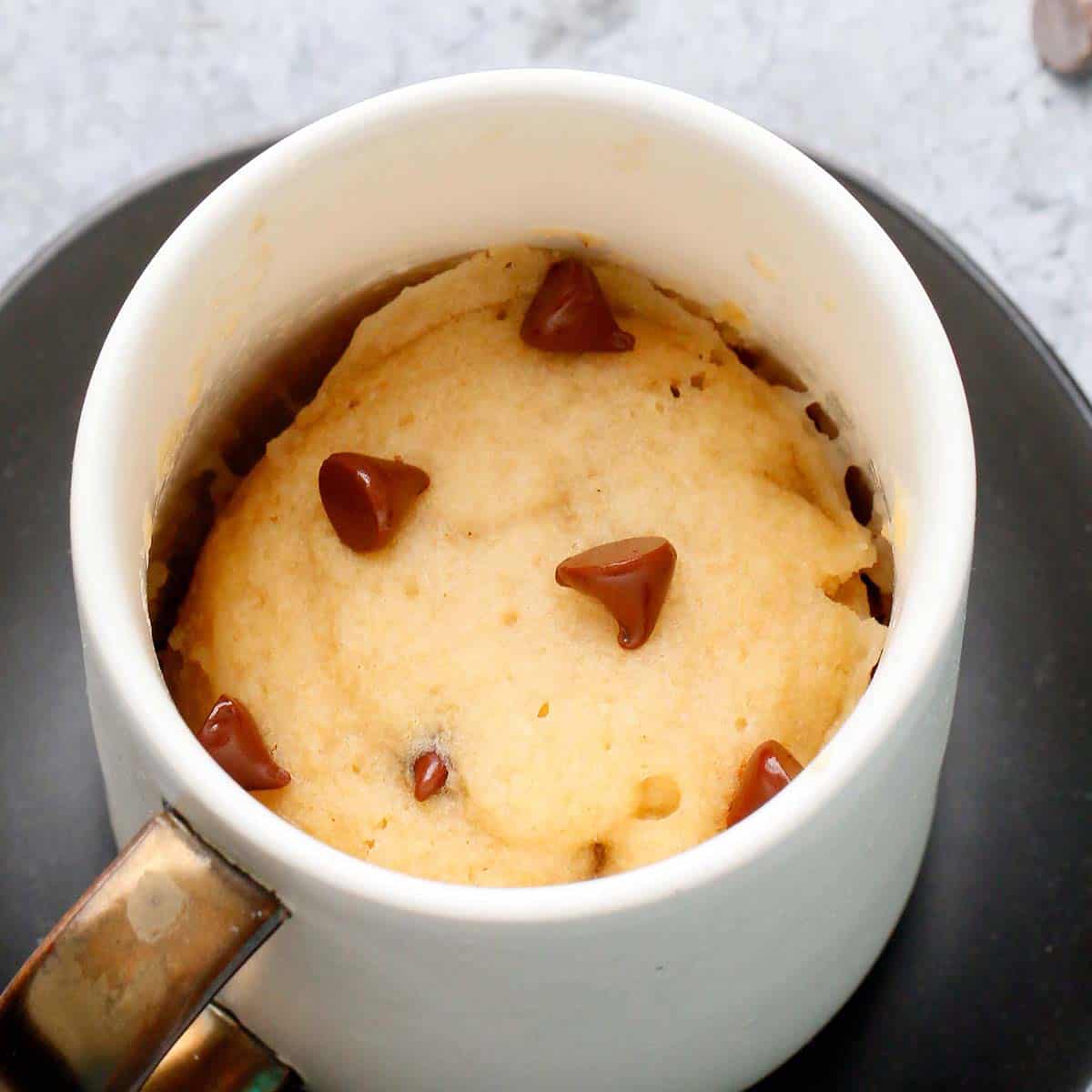 Vegan Vanilla Mug Cake With Chocolate Chips Kitchen At Hoskins