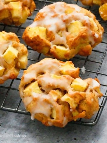 glazed apple fritters in the air fryer
