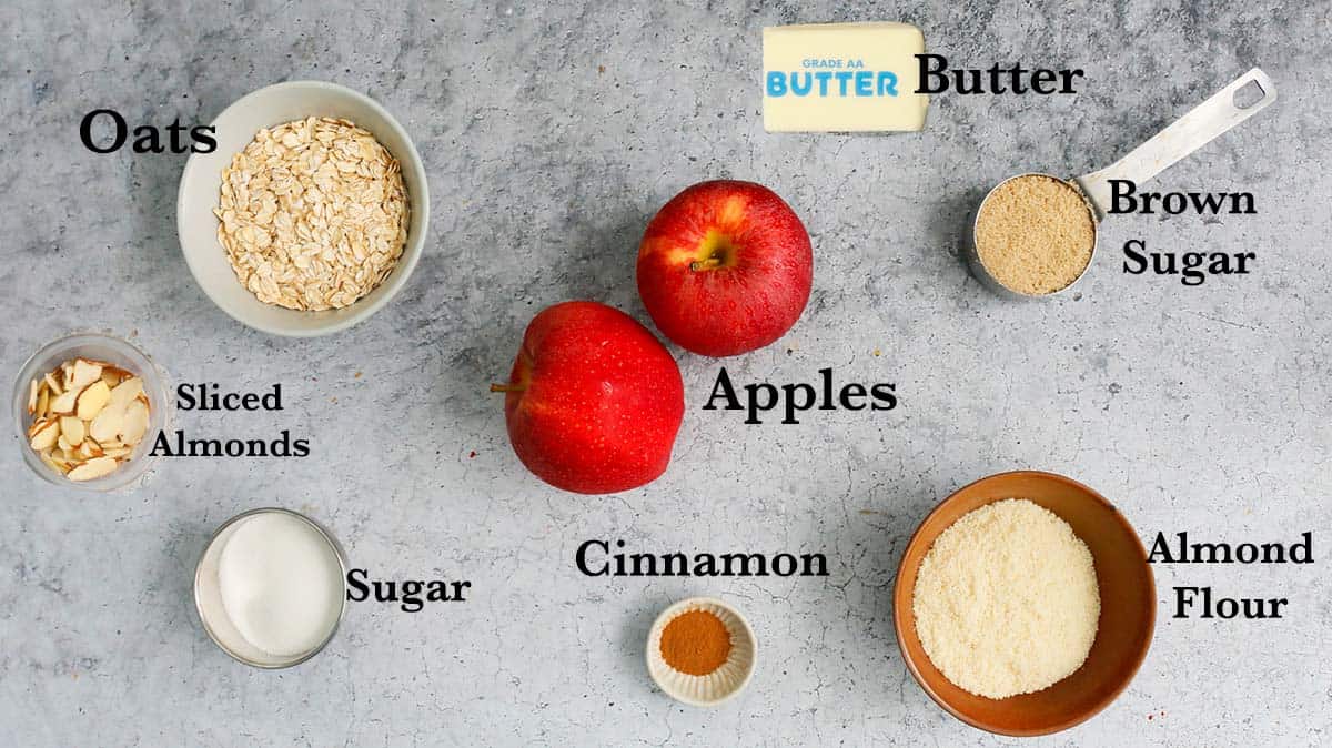 ingredients to make apple dessert in air fryer