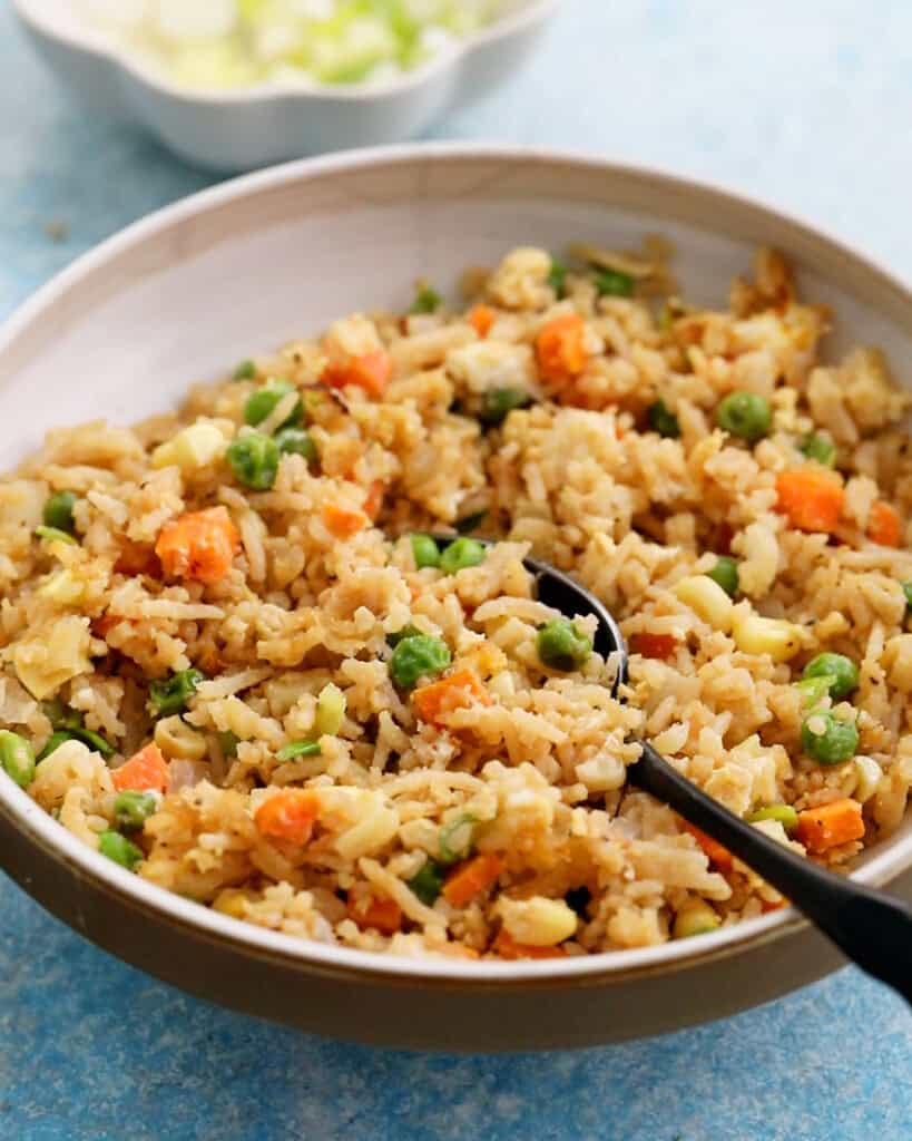 Air Fryer Fried Rice (with egg or veggie-only) | Kitchen At Hoskins