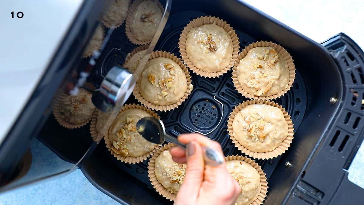 Air Fryer Banana Muffins